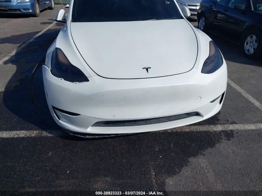 2021 Tesla Model Y Standard Range Rear-Wheel Drive VIN: 5YJYGDED2MF103025 Lot: 38923323