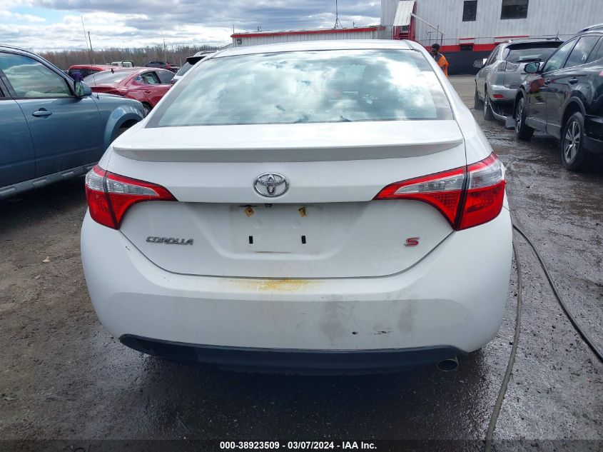 2016 Toyota Corolla S VIN: 2T1BURHE7GC500013 Lot: 40698335