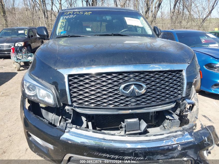 2016 Infiniti Qx80 VIN: JN8AZ2NF5G9613938 Lot: 38923578