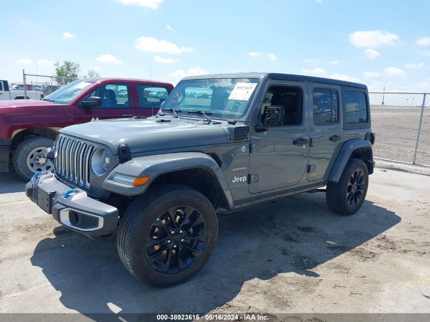 2023 Jeep Wrangler 4Xe Sahara 4X4 VIN: 1C4JJXP61PW630704 Lot: 38923615