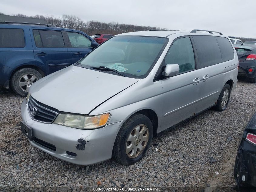 2002 Honda Odyssey Ex-L VIN: 2HKRL18952H585588 Lot: 38923740