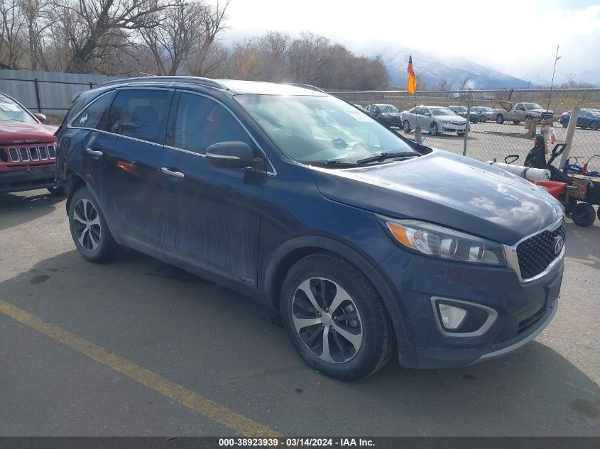 2016 KIA SORENTO EX - 5XYPHDA15GG025213