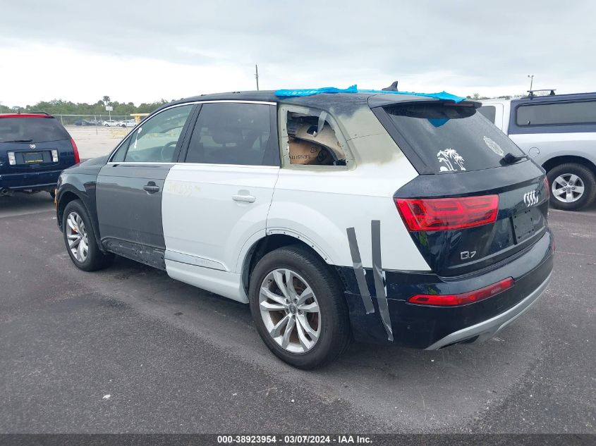 2017 Audi Q7 3.0T Premium VIN: WA1LAAF76HD033460 Lot: 38923954