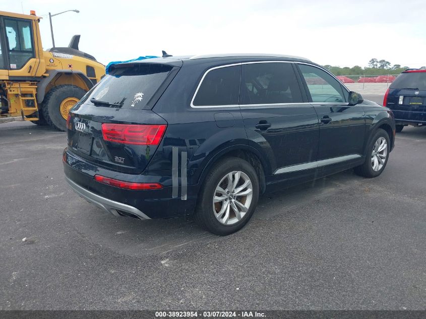 2017 Audi Q7 3.0T Premium VIN: WA1LAAF76HD033460 Lot: 38923954