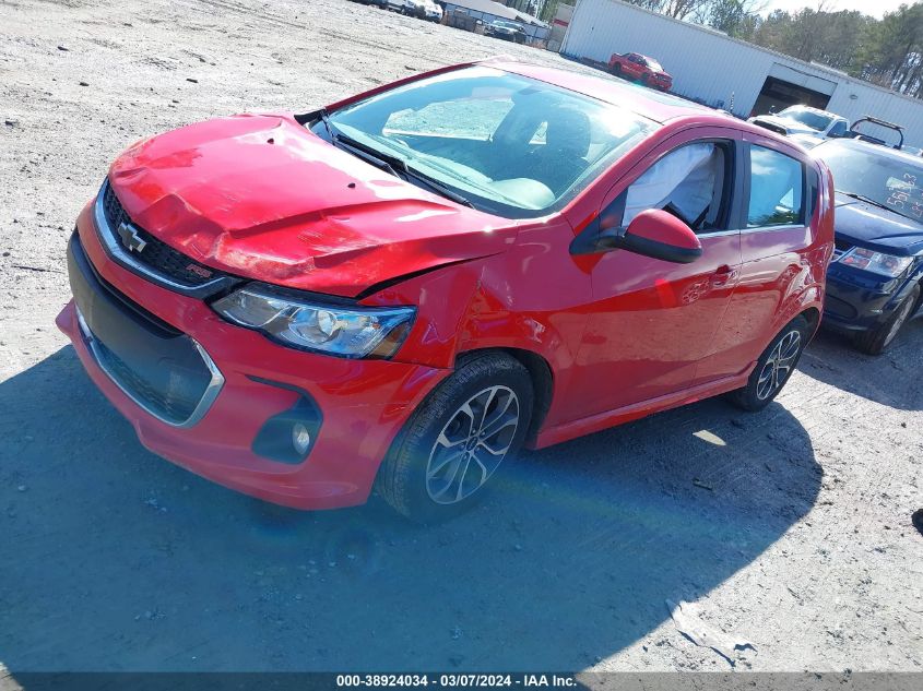 2020 Chevrolet Sonic Fwd Lt 5-Door VIN: 1G1JD6SB9L4102509 Lot: 38924034