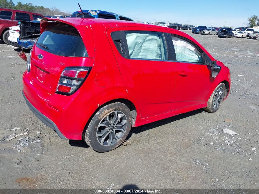 2020 Chevrolet Sonic Fwd Lt 5-Door VIN: 1G1JD6SB9L4102509 Lot: 38924034