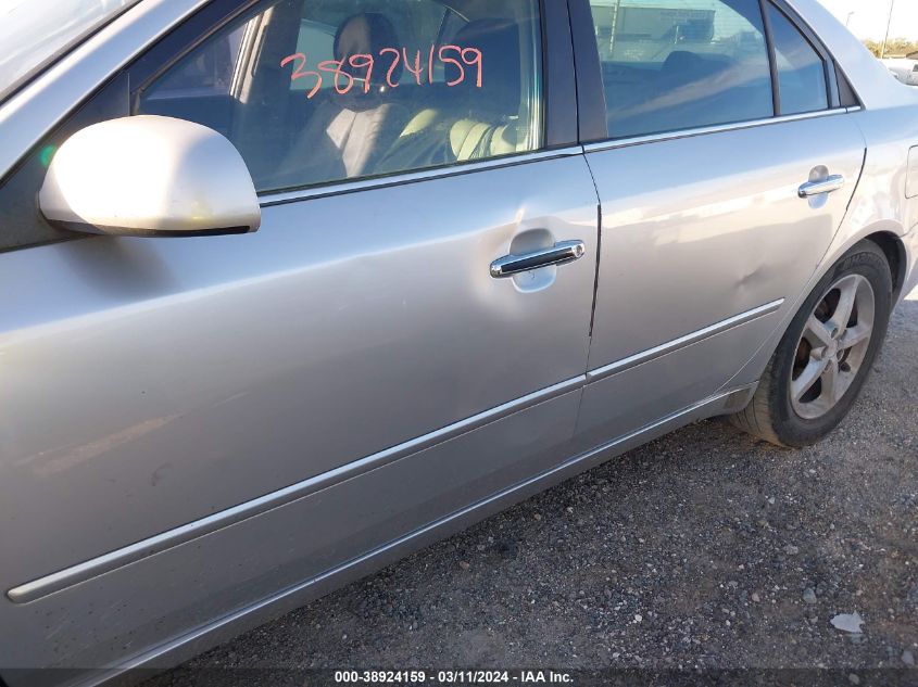 2006 Hyundai Sonata Gls V6/Lx V6 VIN: 5NPEU46F36H066972 Lot: 38924159