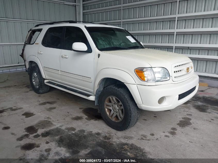 2003 Toyota Sequoia Limited V8 VIN: 5TDZT38A83S145494 Lot: 38924172