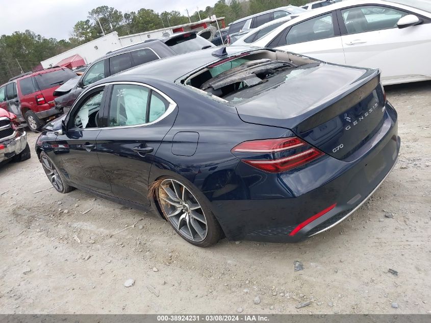 KMTG34TA5PU131365 2023 Genesis G70 2.0T Awd