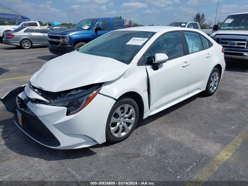 2021 TOYOTA COROLLA VIN: 5YFEPMAE9MP267507