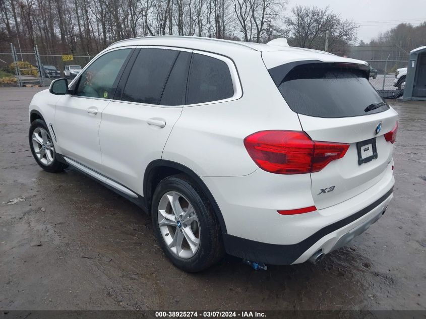 2019 BMW X3 Sdrive30I VIN: 5UXTR7C54KLF36116 Lot: 38925274