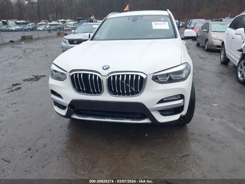 2019 BMW X3 Sdrive30I VIN: 5UXTR7C54KLF36116 Lot: 38925274