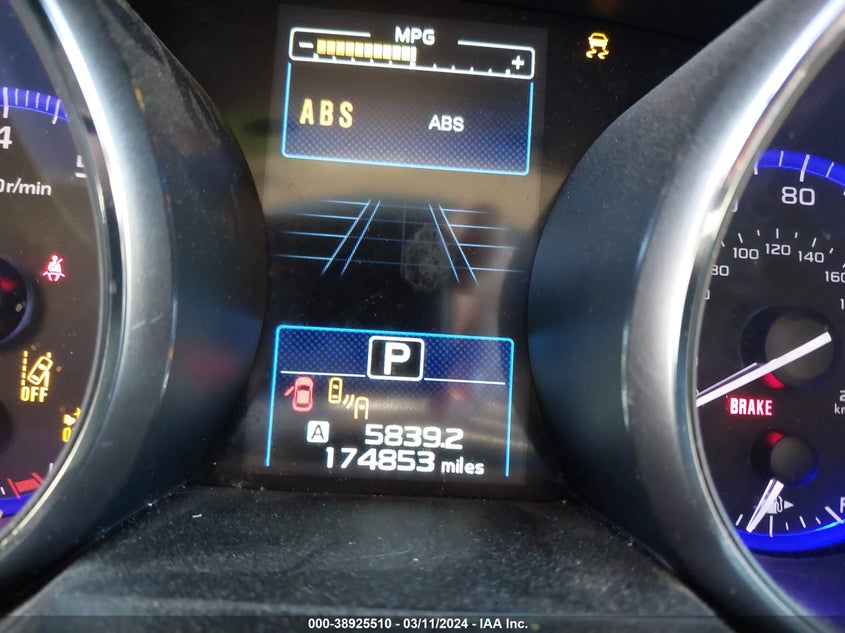 2015 SUBARU OUTBACK 2.5I LIMITED - 4S4BSBNC8F3305749