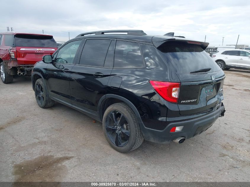 2021 Honda Passport Elite VIN: 5FNYF8H03MB028757 Lot: 38925870