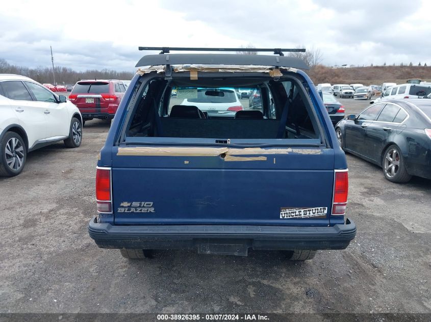 1991 Chevrolet Blazer S10 VIN: 1GNCT18Z5M0108544 Lot: 38926395