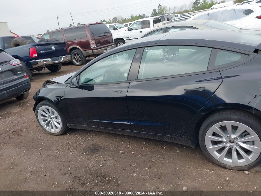 2023 Tesla Model 3 Rear-Wheel Drive VIN: 5YJ3E1EA1PF435336 Lot: 38926518