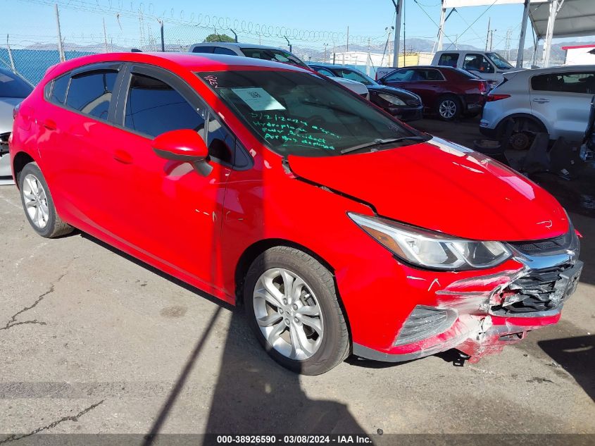 2019 Chevrolet Cruze Ls VIN: 3G1BC6SM6KS609505 Lot: 38926590