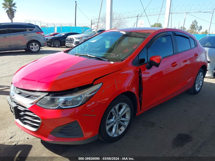 2019 Chevrolet Cruze Ls VIN: 3G1BC6SM6KS609505 Lot: 38926590