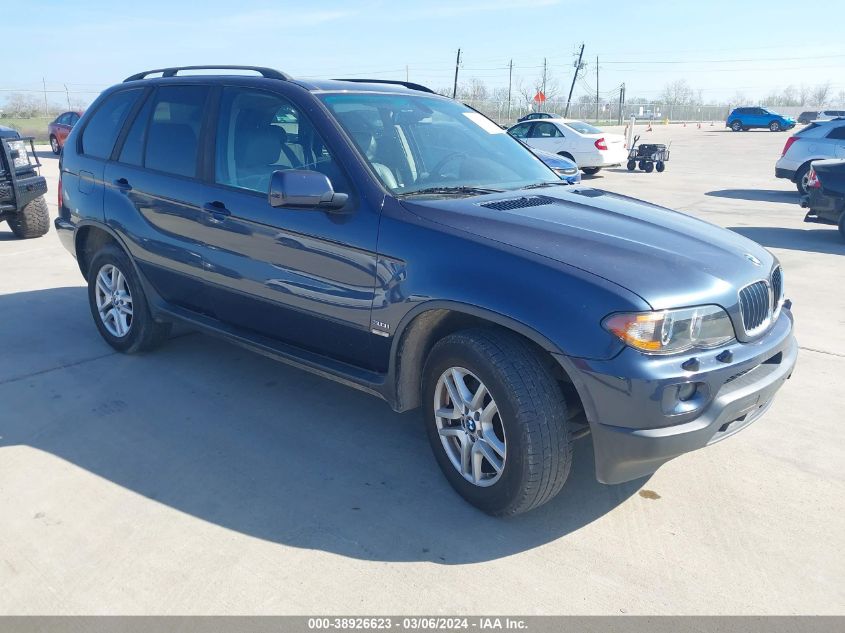 2004 BMW X5 3.0I VIN: 5UXFA135X4LU22848 Lot: 38926623