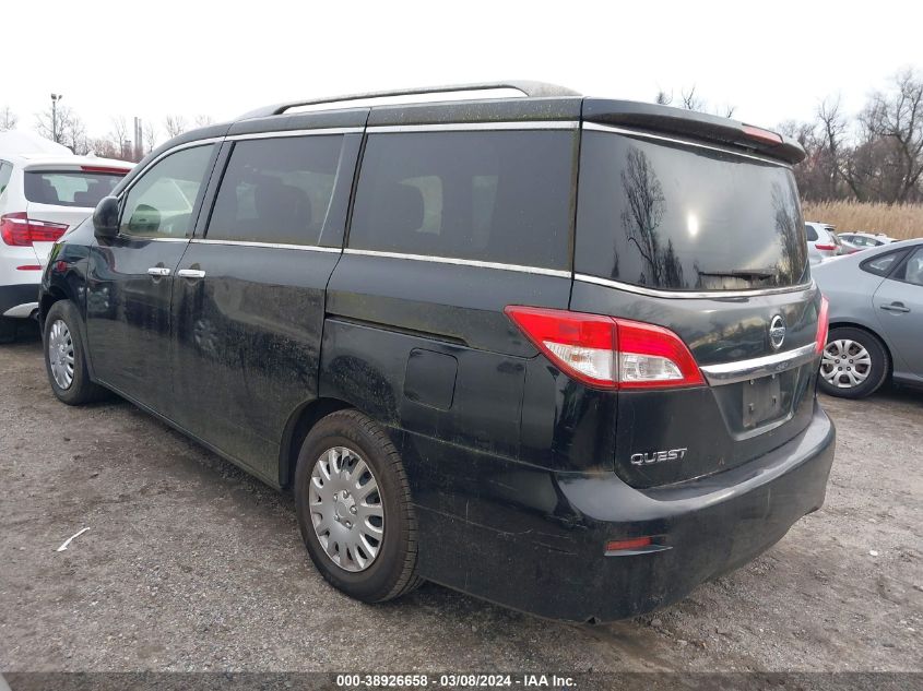 2012 Nissan Quest S VIN: JN8AE2KP0C9042846 Lot: 38926658