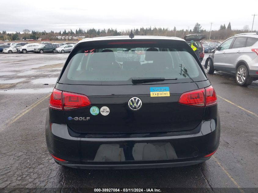 2016 Volkswagen E-Golf Se VIN: WVWKP7AU0GW914688 Lot: 38927084