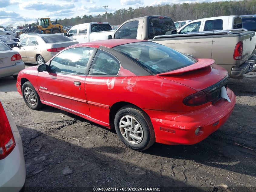 2001 Pontiac Sunfire Se VIN: 1G2JB124717284745 Lot: 38927217