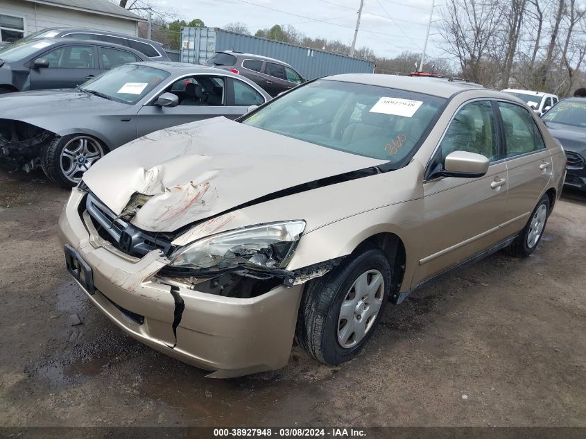 2005 Honda Accord 2.4 Lx VIN: 1HGCM56435A005981 Lot: 38927948