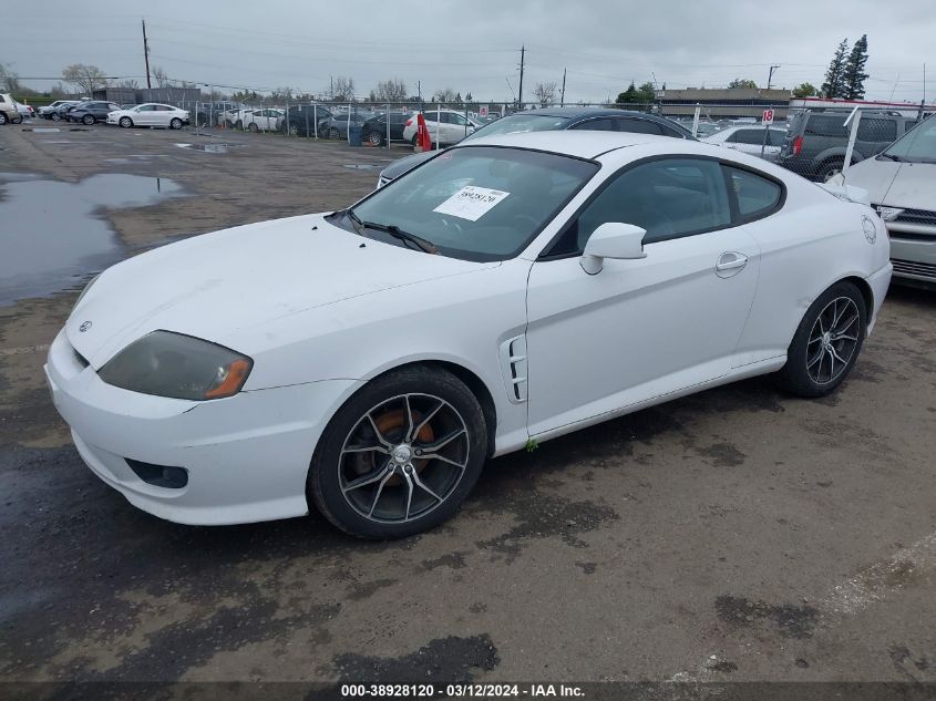 2005 Hyundai Tiburon Gt/Se VIN: KMHHN65F95U172933 Lot: 38928120