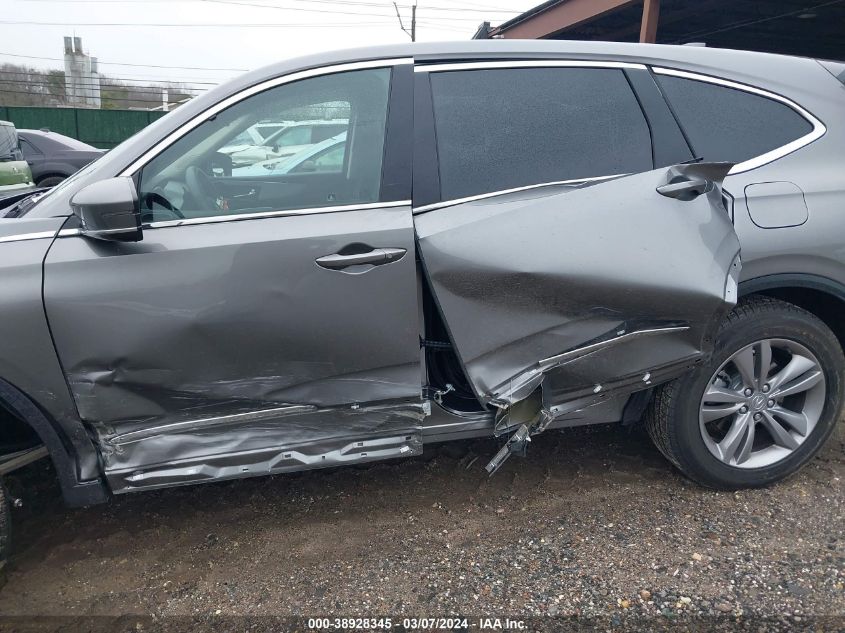 2024 Acura Mdx Standard VIN: 5J8YE1H36RL020386 Lot: 38928345