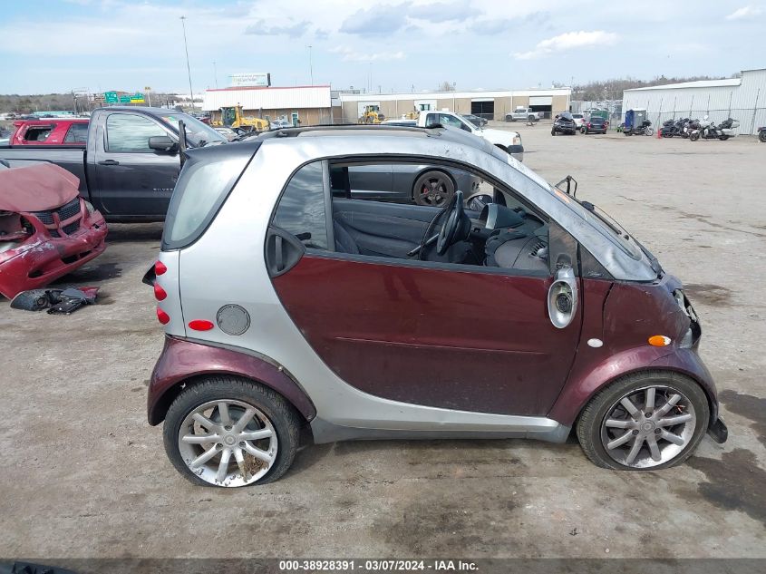 2006 Smart Fortwo VIN: WME4503321J262925 Lot: 38928391