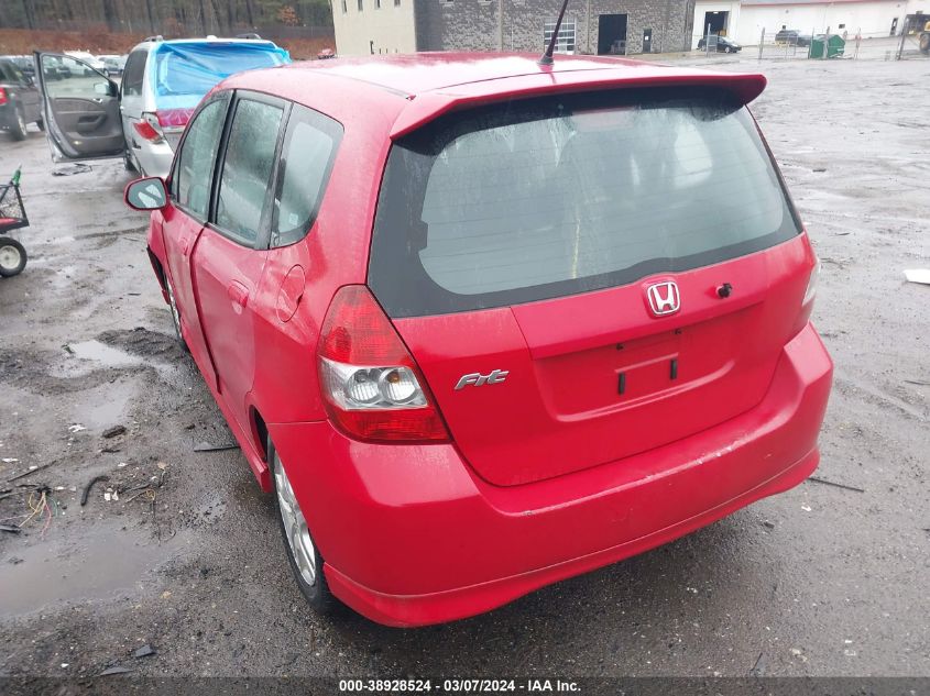 2007 Honda Fit Sport VIN: JHMGD38617S044034 Lot: 38928524