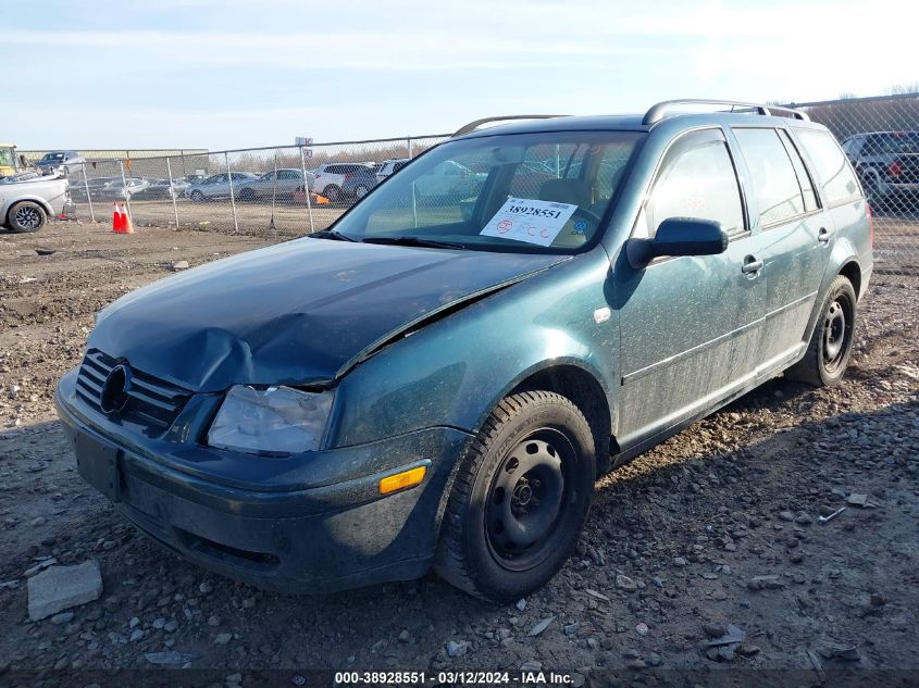 2002 Volkswagen Jetta Gls 2.0L VIN: WVWSB61J62W369510 Lot: 38928551