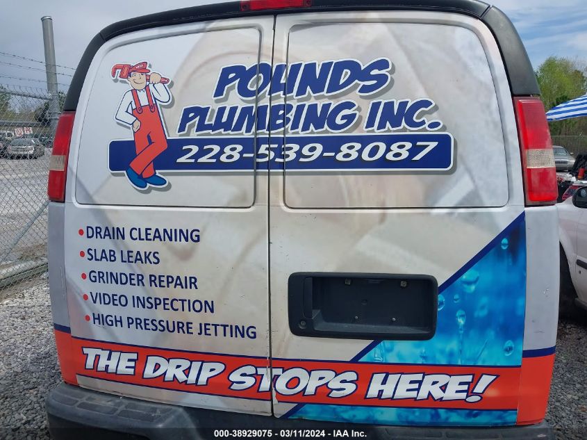 2016 Chevrolet Express 2500 Work Van VIN: 1GCWGBFF5G1201250 Lot: 38929075