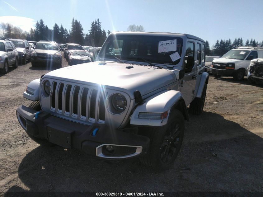 2023 Jeep Wrangler 4Xe Sahara 4X4 VIN: 1C4JJXP63PW630770 Lot: 38929319