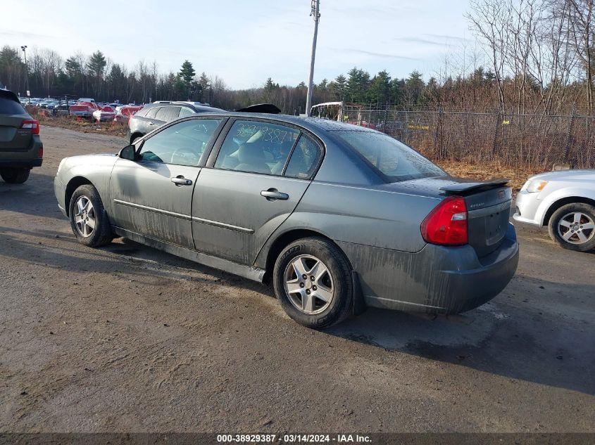 2005 Chevrolet Malibu Ls VIN: 1G1ZT54835F134865 Lot: 38929387