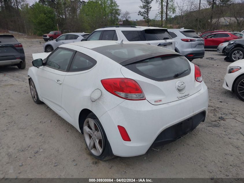 2012 Hyundai Veloster Base W/Gray VIN: KMHTC6AD8CU029117 Lot: 38930084