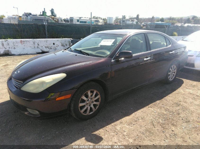 2004 Lexus Es 330 VIN: JTHBA30G645053703 Lot: 38930745