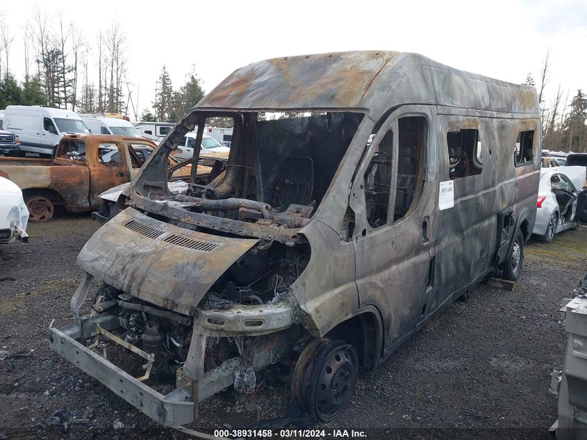 2021 Ram Promaster 2500 High Roof 159 Wb VIN: 3C6LRVDG7ME582948 Lot: 38931458