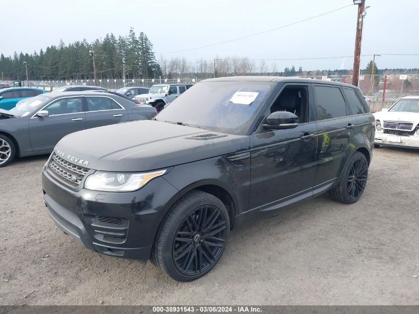 2016 Land Rover Range Rover Sport 3.0L V6 Turbocharged Diesel Se Td6 VIN: SALWG2KF6GA576840 Lot: 38931543