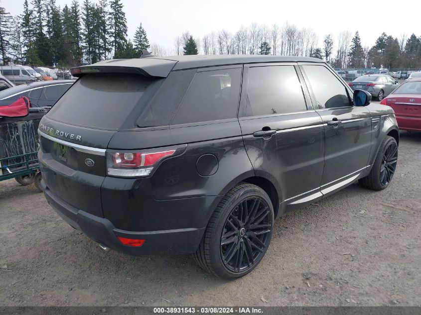 2016 Land Rover Range Rover Sport 3.0L V6 Turbocharged Diesel Se Td6 VIN: SALWG2KF6GA576840 Lot: 38931543