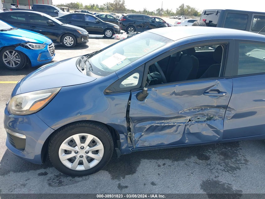 2016 KIA RIO LX - KNADM4A34G6568620