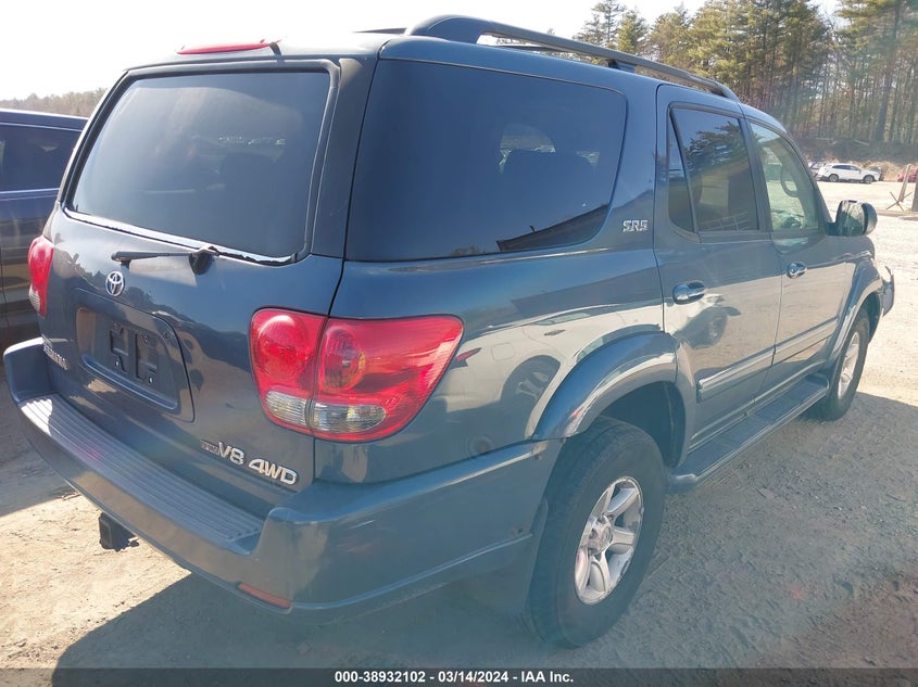2005 Toyota Sequoia Sr5 V8 VIN: 5TDBT44A85S252030 Lot: 38932102