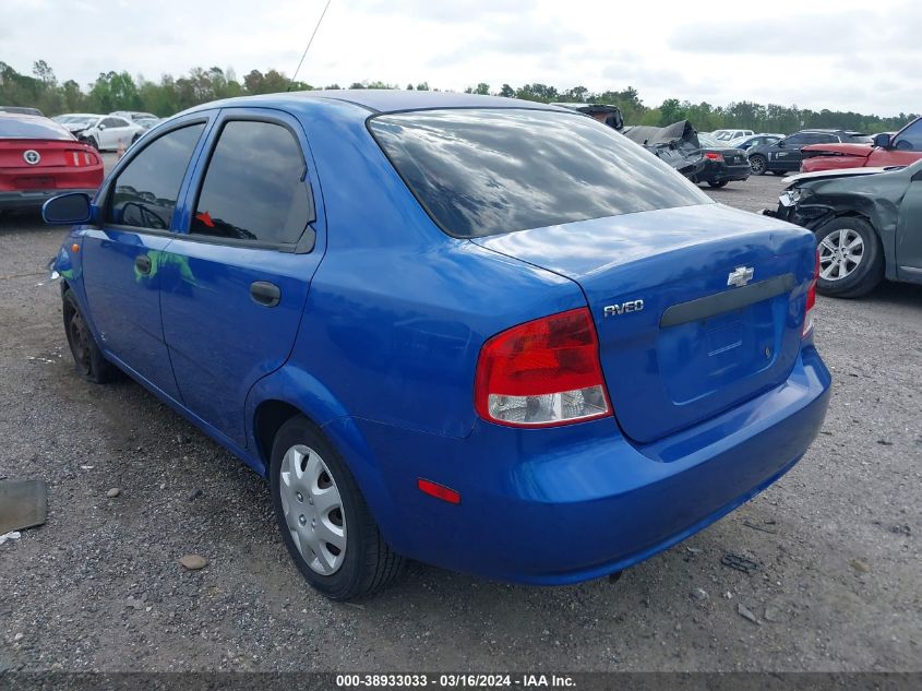 2004 Chevrolet Aveo VIN: KL1TD52674B193555 Lot: 38933033