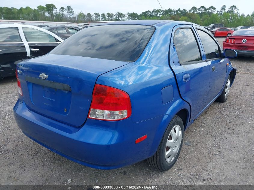 2004 Chevrolet Aveo VIN: KL1TD52674B193555 Lot: 38933033