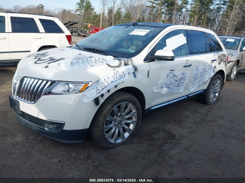 2012 Lincoln Mkx VIN: 2LMDJ8JK3CBL11227 Lot: 38933075