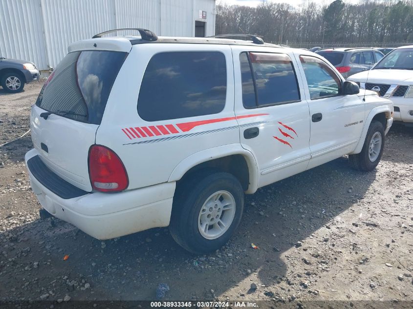 2000 Dodge Durango VIN: 1B4HR28Z7YF242801 Lot: 38933345