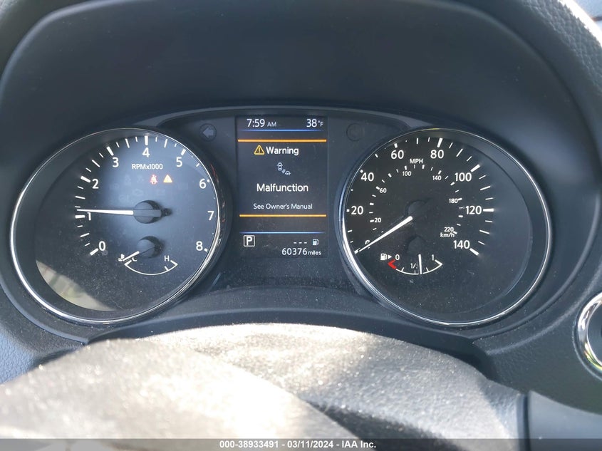 VIN KNMAT2MT7KP544436 2019 NISSAN ROGUE SV