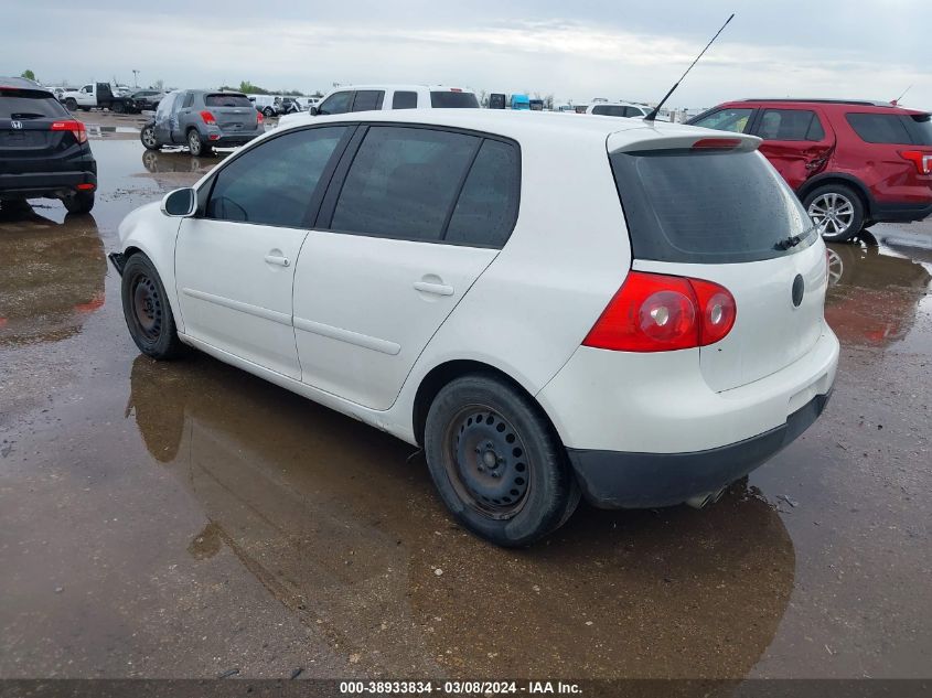 2007 Volkswagen Rabbit 4-Door VIN: WVWDR71KX7W251020 Lot: 38933834