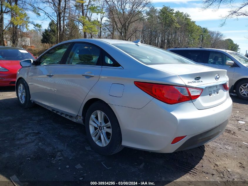 2014 Hyundai Sonata Gls VIN: 5NPEB4AC0EH875640 Lot: 38934295