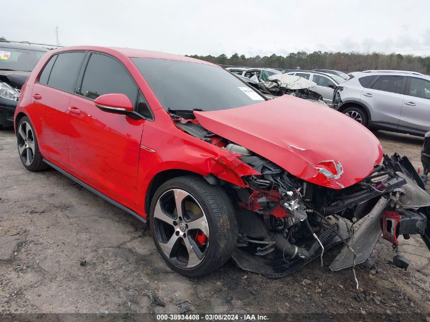 2015 VOLKSWAGEN GOLF GTI 2.0T S 4-DOOR - 3VW4T7AU8FM073719